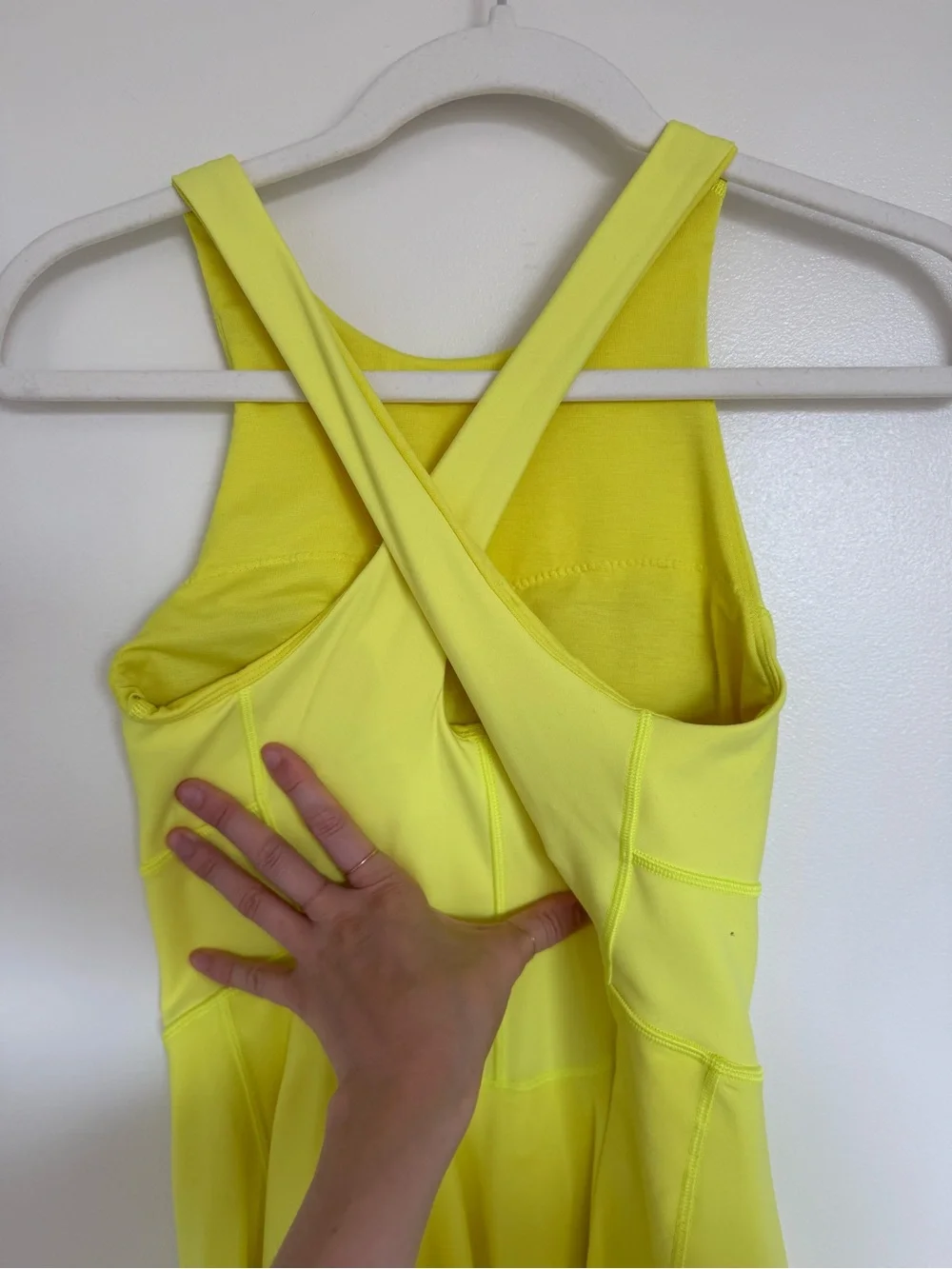 lululemon athletica Court Crush Neon Yellow Athletic Dress
